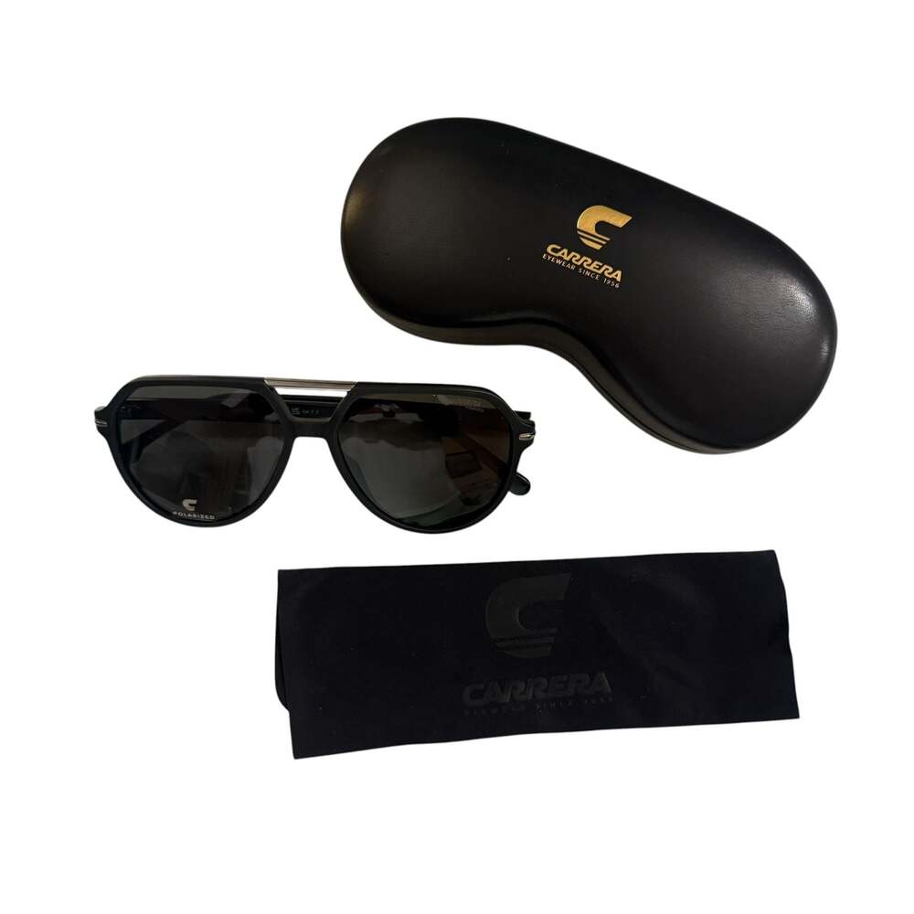 Carrera 1054/S Polarized Matte Black Pilot Sunglasses